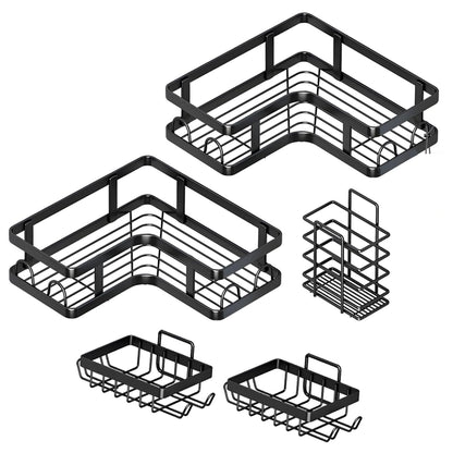 Esquinero de Baño 5 Piezas - Organizador Adhesivo