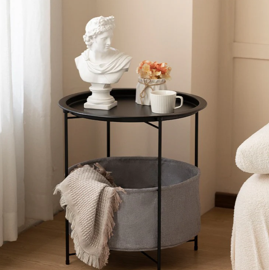 Mesa Auxiliar Multifuncional Con Almacenamiento