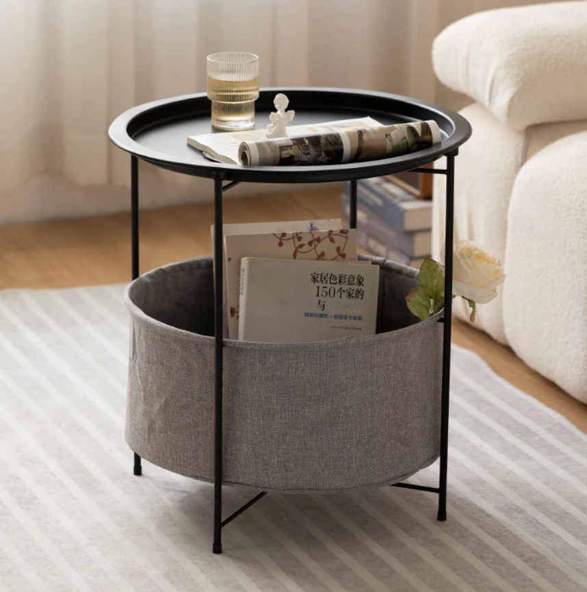 Mesa Auxiliar Multifuncional Con Almacenamiento