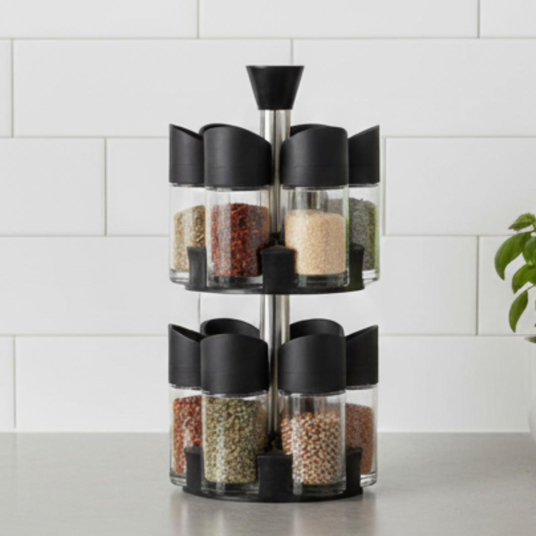 Especiero 2 Niveles Set 12 Envases