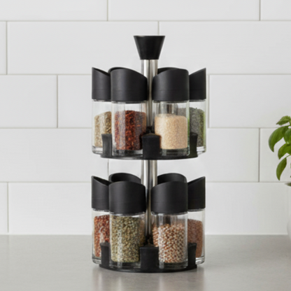 Especiero 2 Niveles Set 12 Envases